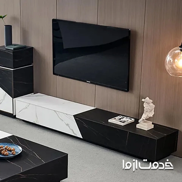 جدیدترین میز تلویزیون با سنگ