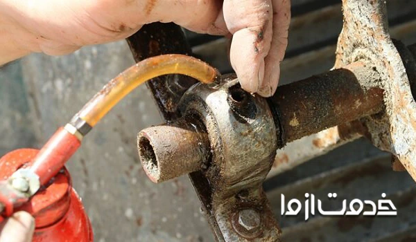 روغن کاری کولر آبی 