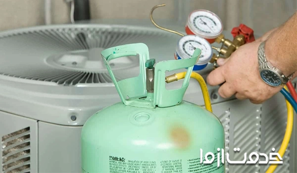 مراحل تعویض گاز r22 با r410	