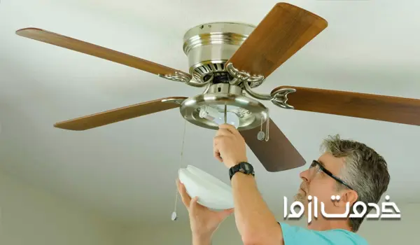 نکات مهم در تعمیر پنکه سقفی لوستری
