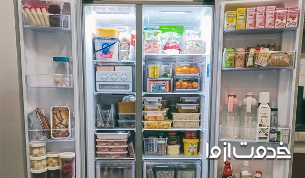 چیدن یخچال ساید