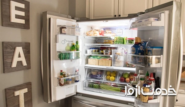 چیدمان بخش میانی یخچال