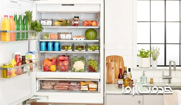 چیدن یخچال در بخش پایینی