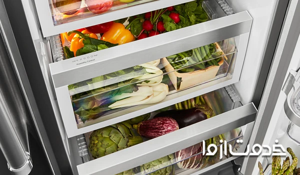 طریقه چیدمان کشوهای یخچال