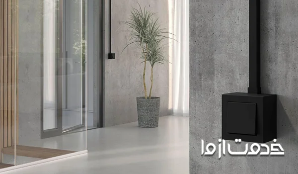 کلید دو پل روکار 