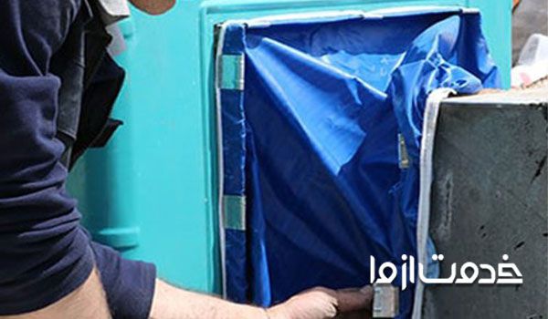 طریقه نصب برزنت کولر آبی