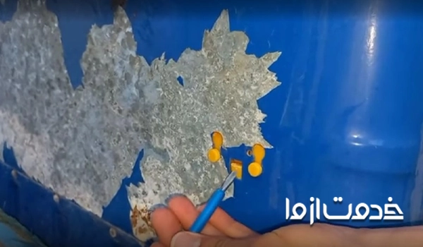 جدا کردن پمپ از بدنه کولر آبی