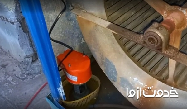 تست پس از نصب پمپ آب کولر