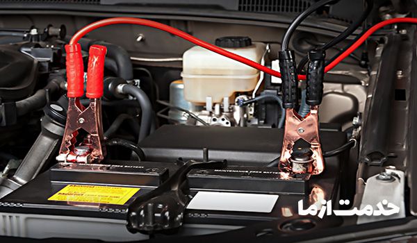 نصب باتری ماشین در محل