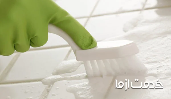 براق کردن سرامیک کف سالن