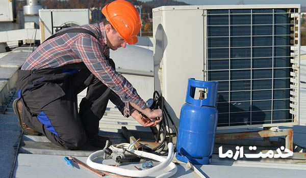 لوله کشی اسپلیت و پوشاندن لوله کولر گازی