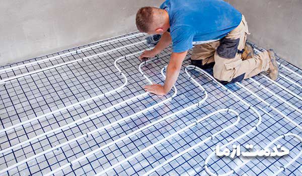 نحوه لوله کشی گرمایش از کف