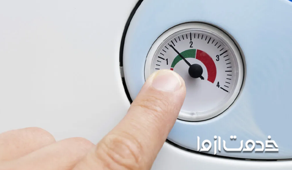 تنظیم فشار پس از نحوه هواگیری پکیج