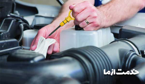 علت روشن شدن چراغ روغن در دور موتور پایین