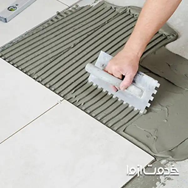 آماده‌سازی چسب سرامیک