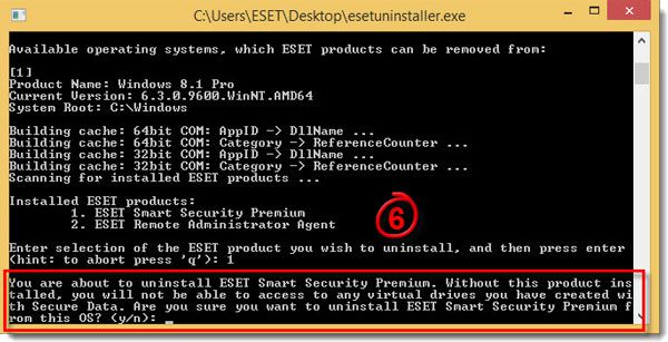 حذف انتی ویروس نود 32