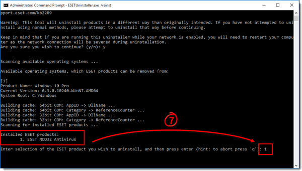 حذف انتی ویروس نود 32