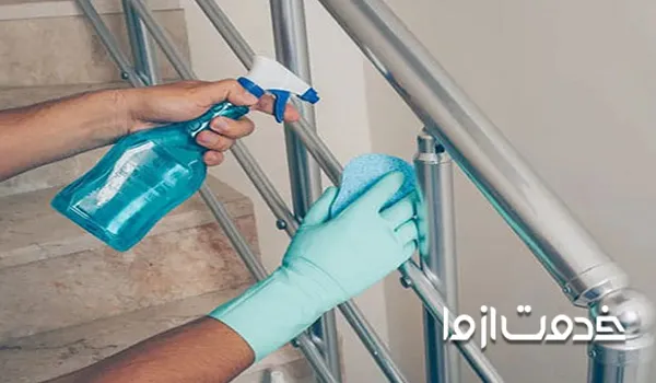 نظافت راه پله 