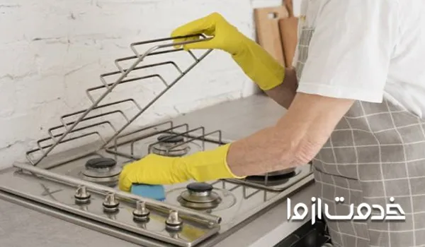 تمیز کردن گاز و هود در خانه تکانی