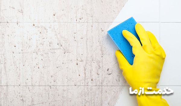 تمیز کردن دیوار و سقف خانه