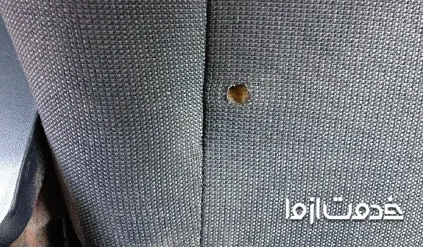 رفع سوختگی روی پارچه مخمل مبل