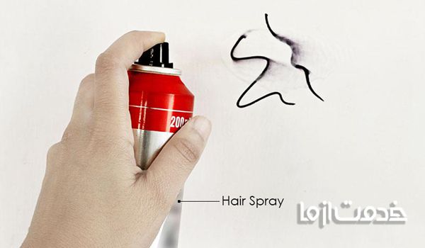 نحوه پاک کردن لکه ماژیک روی دیوار چگونه است؟