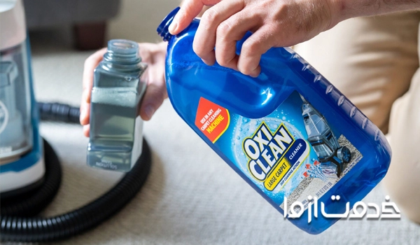 پاک کردن لکه مبل با شامپو فرش