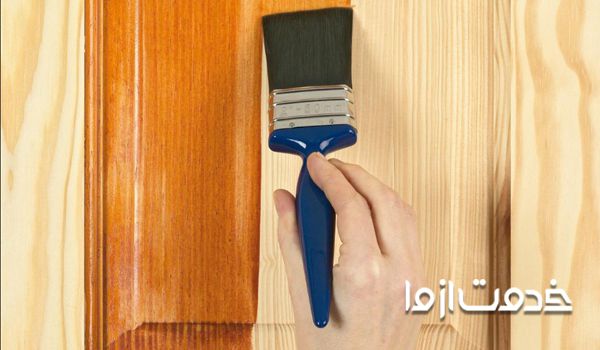 طریقه رنگ درب چوبی قدیمی