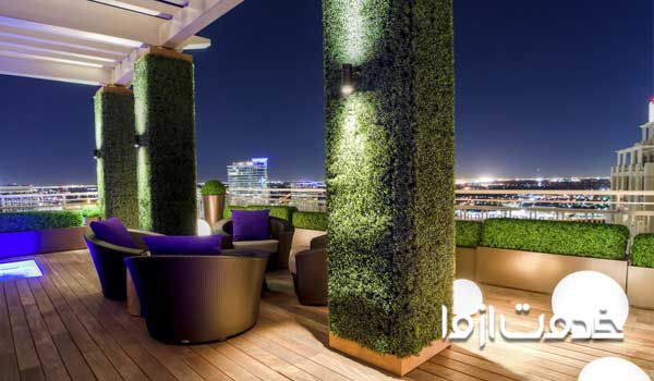 تزیین ستون منزل در طراحی دکوراسیون داخلی چه تاثیری دارد؟ تزیین ستون وسط پذیرایی با سنگ تزيين ستون پذيرايي