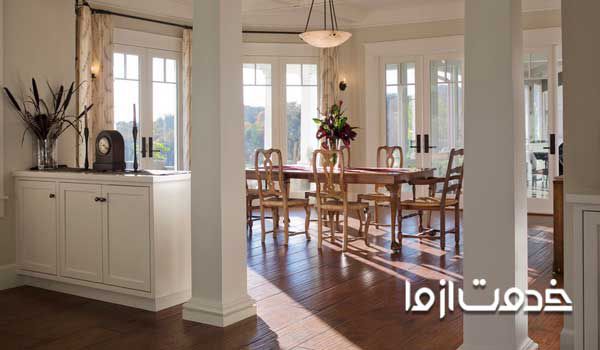 تزیین ستون منزل در دکوراسیون منزل تزیین ستون خانه طرح ستون وسط پذیرایی تزیین ستون وسط خانه