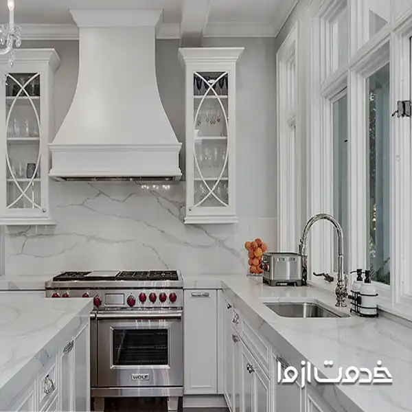 کابینت ممبران سفید صدفی