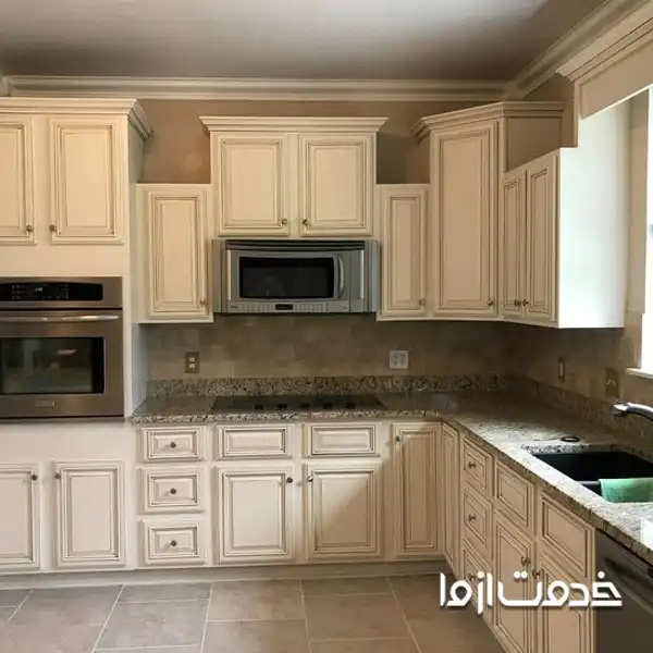 کابینت ممبران رنگ کرم استخوانی