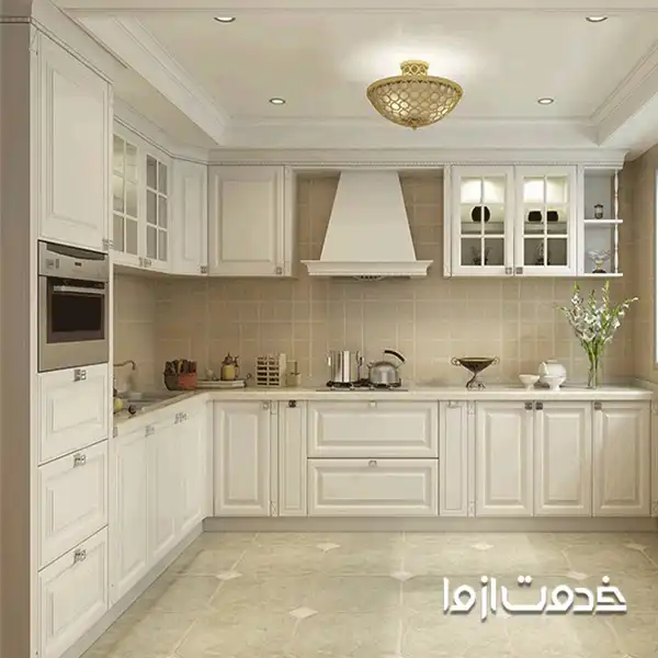 کابینت ممبران رنگ سفید ساده