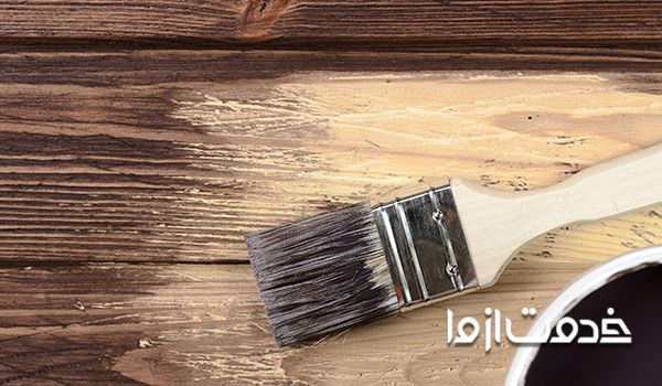 سفید کردن چوب با رنگ روغنی