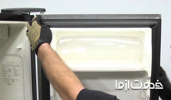 تعویض لاستیک درب یخچال امرسان نحوه تعویض لاستیک درب یخچال خرید واشر درب یخچال خرید اینترنتی لاستیک درب یخچال