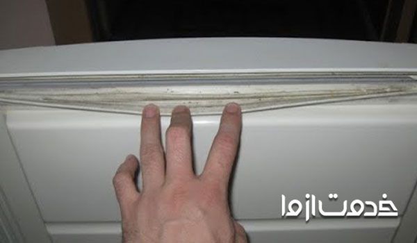 خراب شدن لاستیک درب یخچال  قیمت نوار درب یخچال فیلور تعویض لاستیک درب یخچال پرسی تعویض نوار پرسی درب یخچال