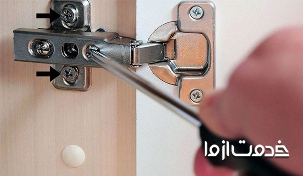 مرحله اول رگلاژ درب کابینت