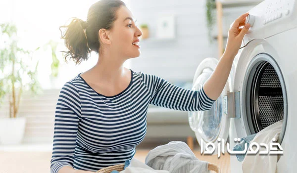 جا انداختن فنر دور لاستیک لباسشویی اسنوا