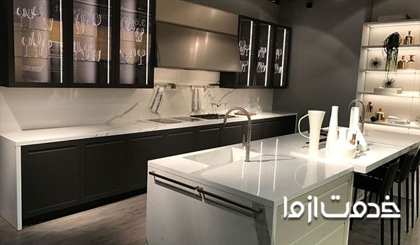 شیشه بین کابینتی