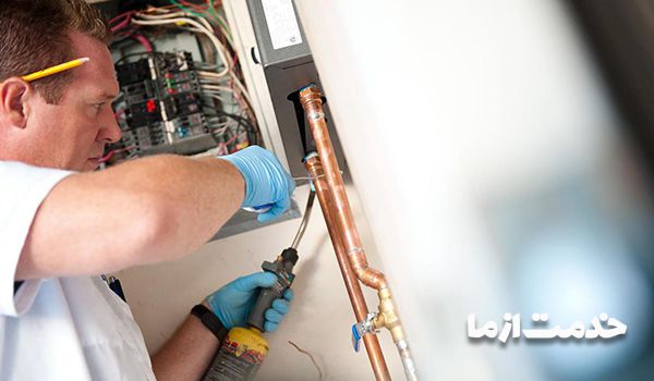 طریقه لوله کشی آبگرمکن ایستاده