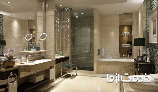 کف سازی سرویس بهداشتی