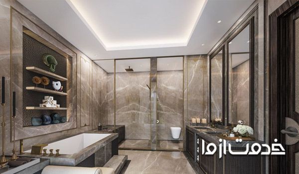  سقف کاذب دستشویی