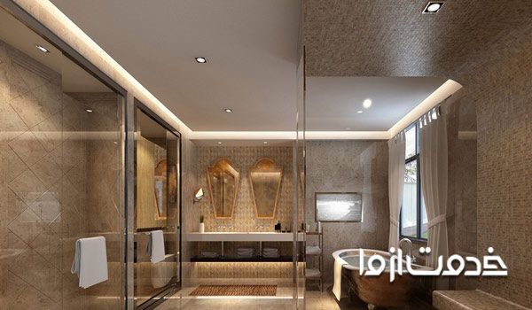 سقف و کاذب سرویس بهداشتی