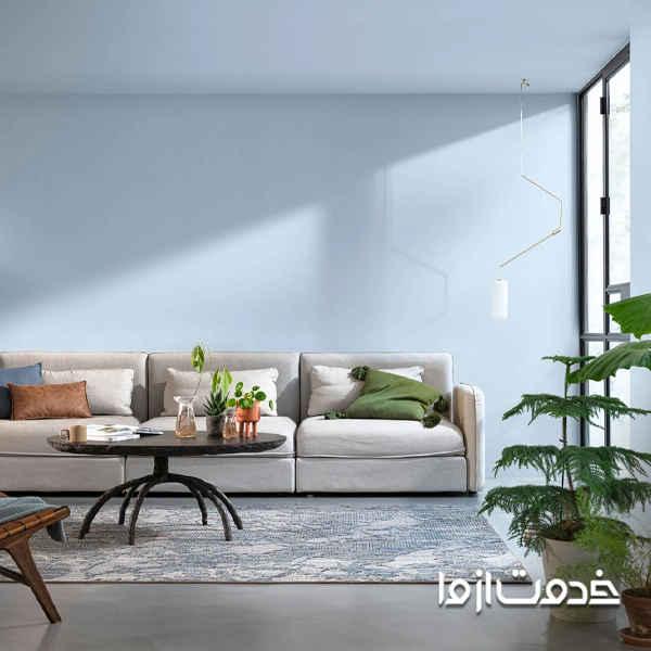 آبی روشن، زیباترین رنگ برای داخل ساختمان