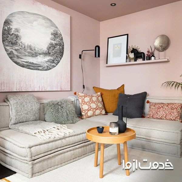 بهترین رنگ ساختمان قابل شستشو به رنگ صورتی روشن