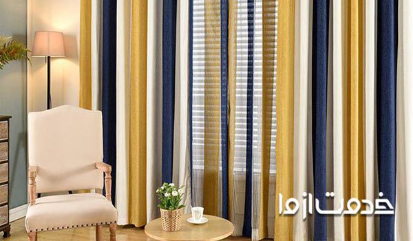 عکس مدل پردهای جدید پذیرایی