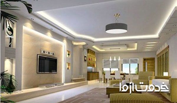 نور مخفی بنفش سقف