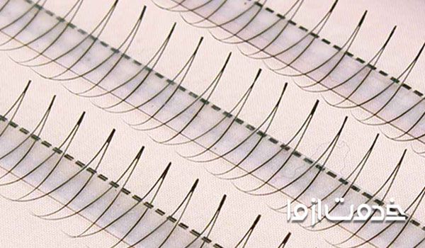 انواع مژه مصنوعی روی چشم