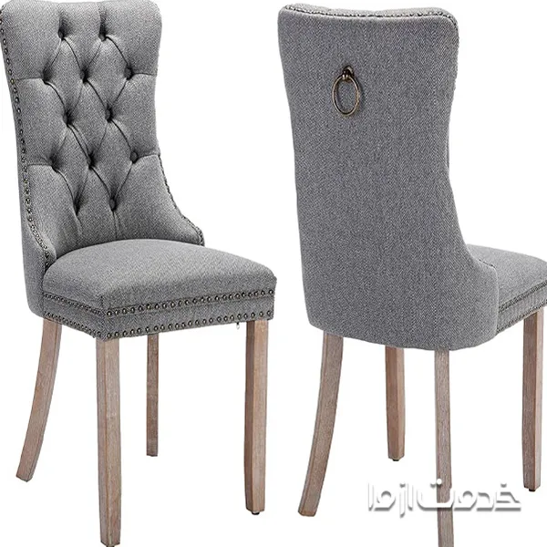 استفاده از کتان برای پارچه صندلی میز ناهار خوری