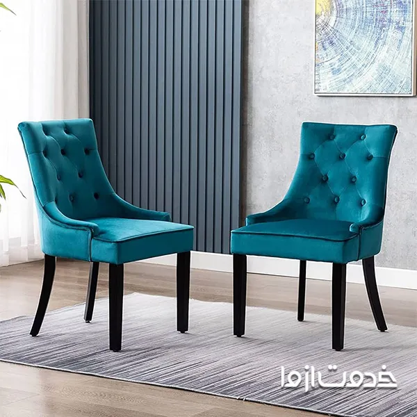 آبی، بهترین پارچه برای صندلی ناهارخوری